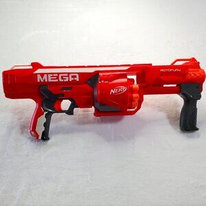 NERF N-Strike MEGA Rotofury Blaster Gun with 10 MEGA Darts